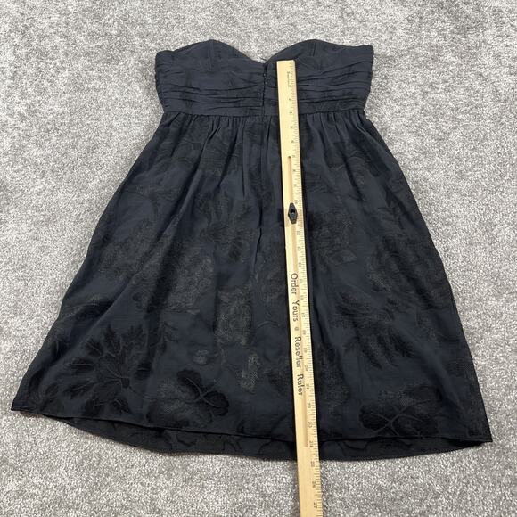 Milly Top Womens Size 2 Babydoll Empire Waist Sweetheart Neck Floral Pleated Y2K - Picture 10 of 11